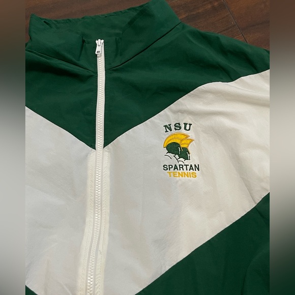 Mens Vintage Customized Sportswear USA Made Zipper Jacket Embroidered XL - Picture 3 of 10